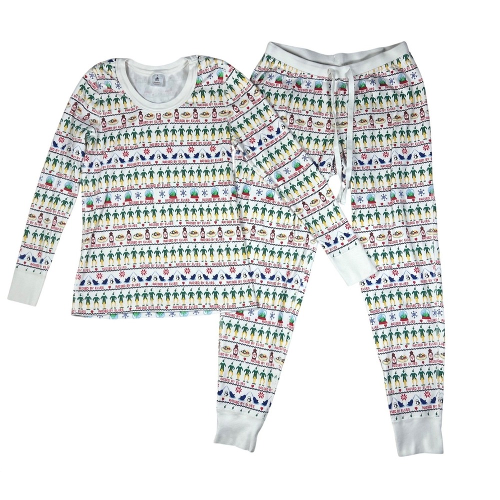 Hanna Andersson Elf Movie Pajamas Women Medium Organic Cotton Raised By Elves